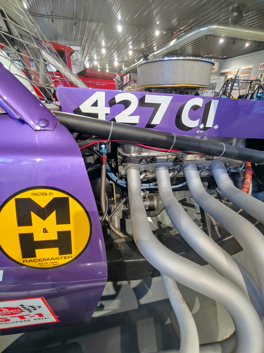 A super modified purple race car