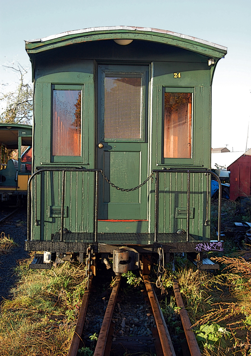 Antique train at Portland Maine Narrow Gauge Railroad