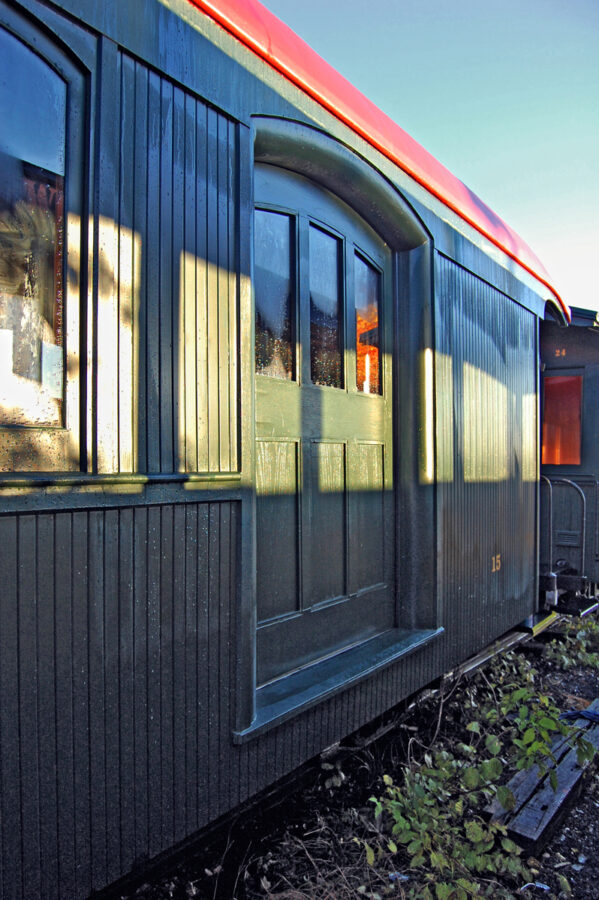 Antique train at Portland Maine Narrow Gauge Railroad